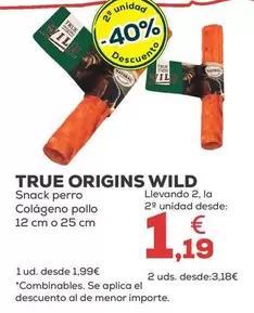 True Origins Wild - Snack Perro Colágeno Pollo 