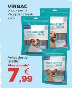 Virbac - Snack Perro Veggident Fresh