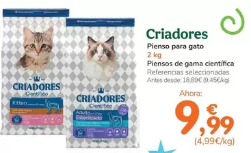 Criadores - Pienso Para Gato