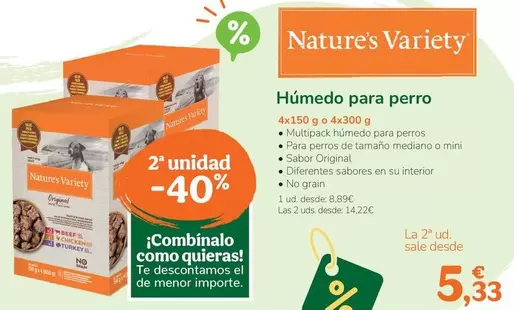 Nature's Variety - Humedo Para Perro