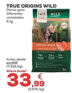 True Origins Wild - Pienso Gato