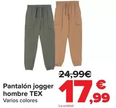 TEX - Pantalon Jogger Hombre