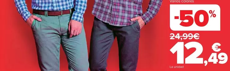 Tex - Pantalon Chino Hombre