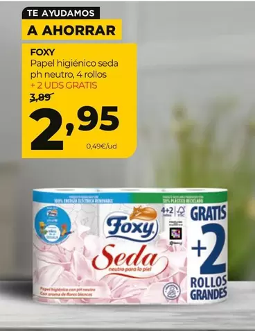 Foxy - Papel Higienico Seda Ph Neutro