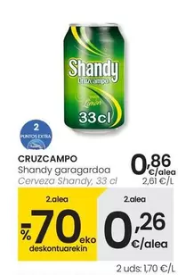 Cruzcampo - Cerveza Shandy