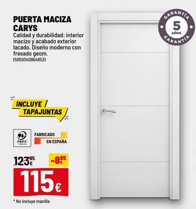 Puerta Maciza Carys