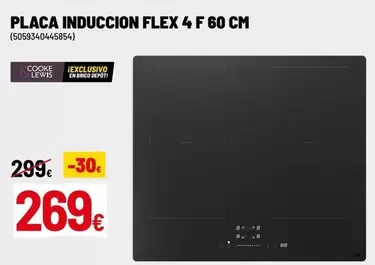 Flex - Placa Induccion  4 F 60 Cm