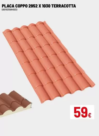 Placa Coppo 2952 X 1030 Terracotta