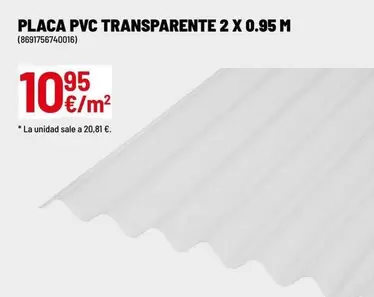 PVC - Placa Pvc Transparente 2 X 0.95 M