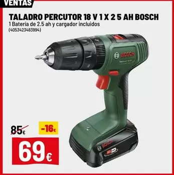 Bosch - Taladro Percutor 18 V 1x 25 Ah