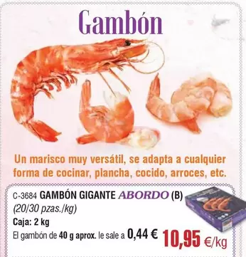 abordo - Gambón Gigante Abordo