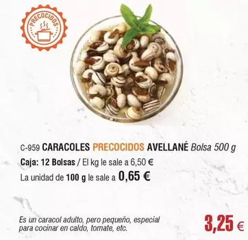 Caracol - es Precocidos Avellane