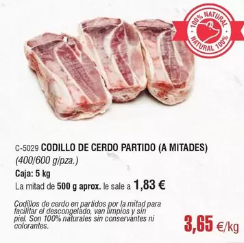Codillo De Cerdo Partido