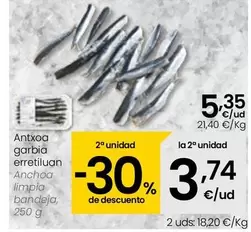 Anchoa Limpia Bandeja