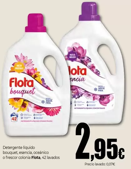 Flota - Detergente Liquido Bouquet Esencia, Oceanico O Frescor Colonia