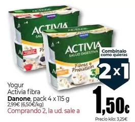 Danone - Yogur Activia Fibra