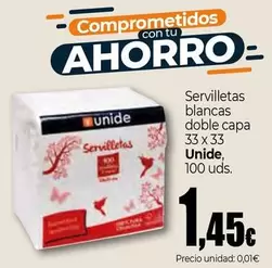Unide - Servilletas Blancas Doble Capa