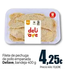 Deliave - Filete De Pechuga De Pollo Empanada