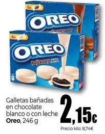 Oreo - Galletas Banadas En Chocolate Blanco O Con Leche