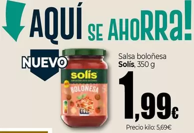 Solís - Salsa Boloñesa 