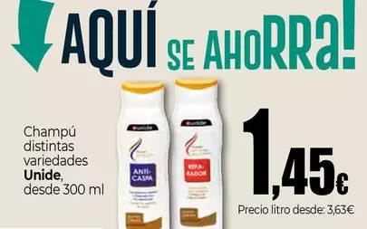 Unide - Champú Distintas
