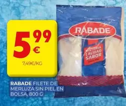 Rabade - Filete De Merluza Sin Piel En Bolsa