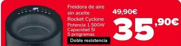 Freidora De Aire Sin Aceite Rocket Cyclone