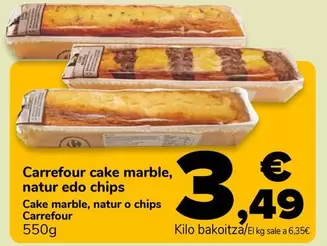 Carrefour - Cake Marble, Natur O Chips