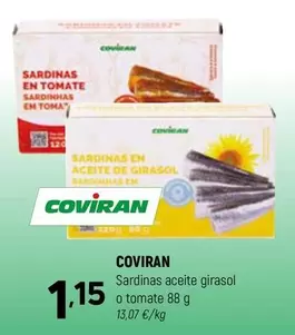coviran - Sardinas Aceite Girasol O Tomate