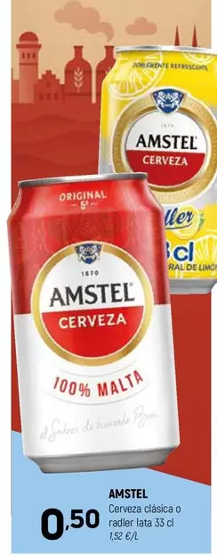 Amstel - Cerveza Classica O Ralla Flat