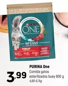 Purina One - Comida Gatos Esterilizados Buey