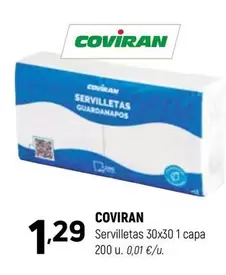coviran - Servilletas 30x30 1 Capa