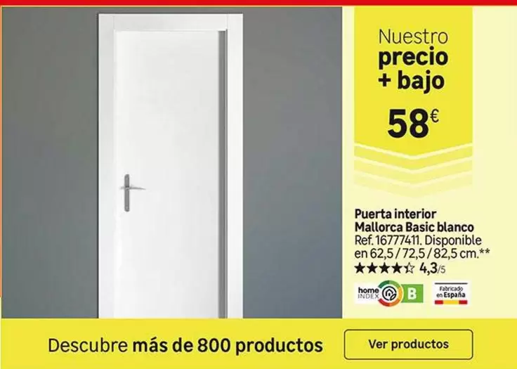 - Puerta Interior Mallorca Basic Blanco