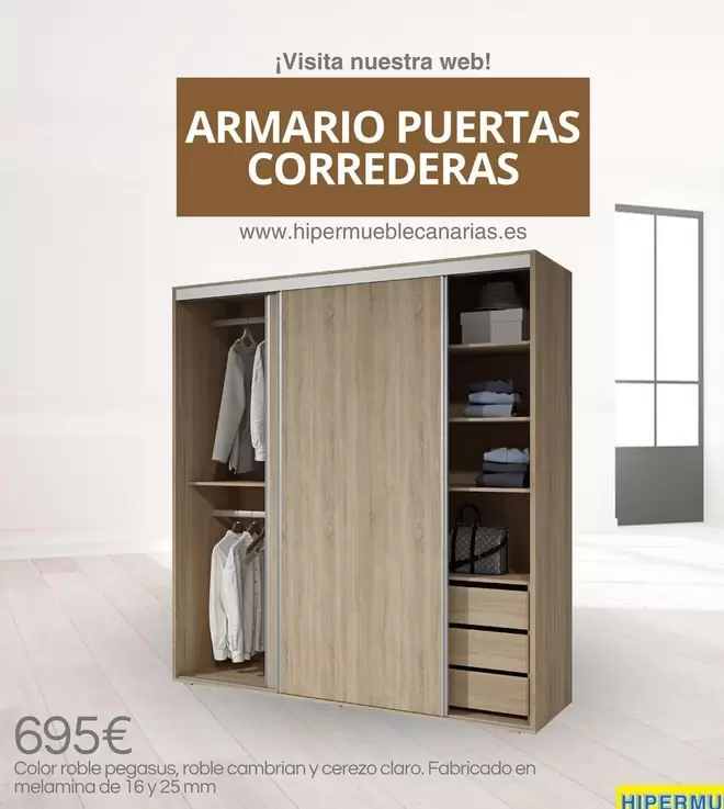 Cerezo - Armario Puertas Correderas