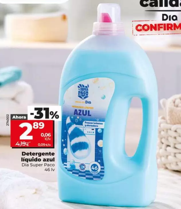 Dia Super Paco - Detergente Liquido Azul