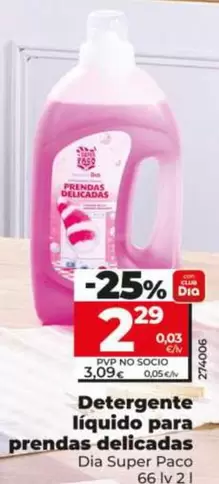 Dia Super Paco - Detergente Liquido Para Prendas Delicadas