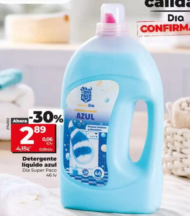 Dia Super Paco - Detergente Liquido Azul