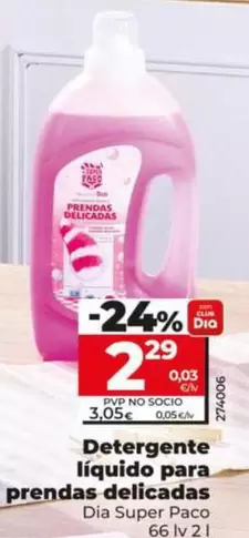 Dia Super Paco - Detergente Liquido Para Prendas Delicadas
