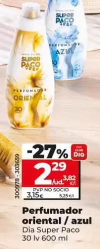 Dia Super Paco - Perfumador Oriental / Azul