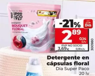 Dia Super Paco - Detergente En Cápsulas Floral