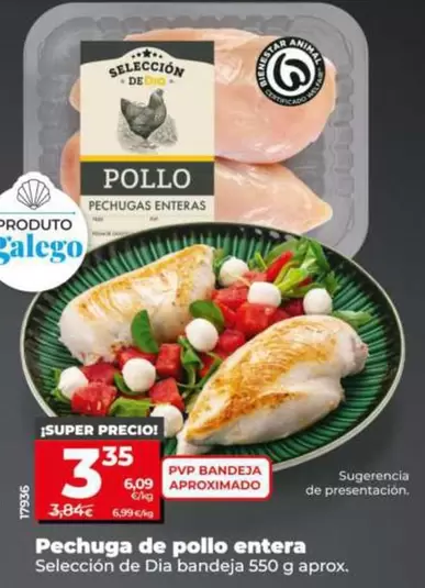 Seleccion De Dia - Pechuga De Pollo Entera 