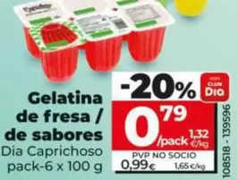 Dia Caprichoso - Gelatina De Fresa / De Sabores