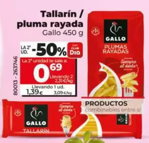 Gallo - Tallarin / Pluma Rayada 