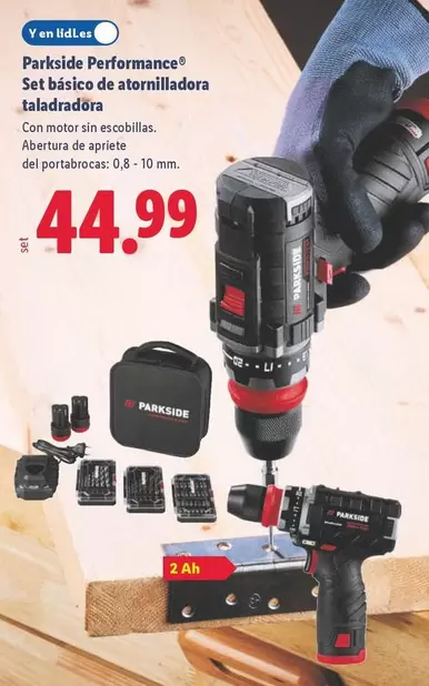 Parkside - Set Básico De Atornilladora Taladradora