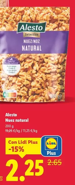 Alesto Selection - Nuez Natural