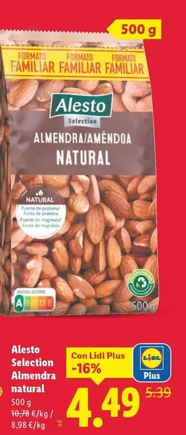 Alesto Selection - Almendra Natural