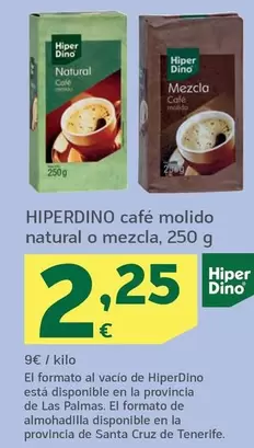 Hiperdino - Café Molido Natural O Mezcla