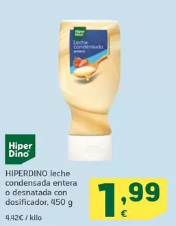 Hiperdino - Leche Condensada Entera O Desnatada Con Dosificador