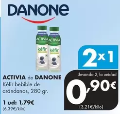 Danone - Activia Kefir Bebible De Arandanos