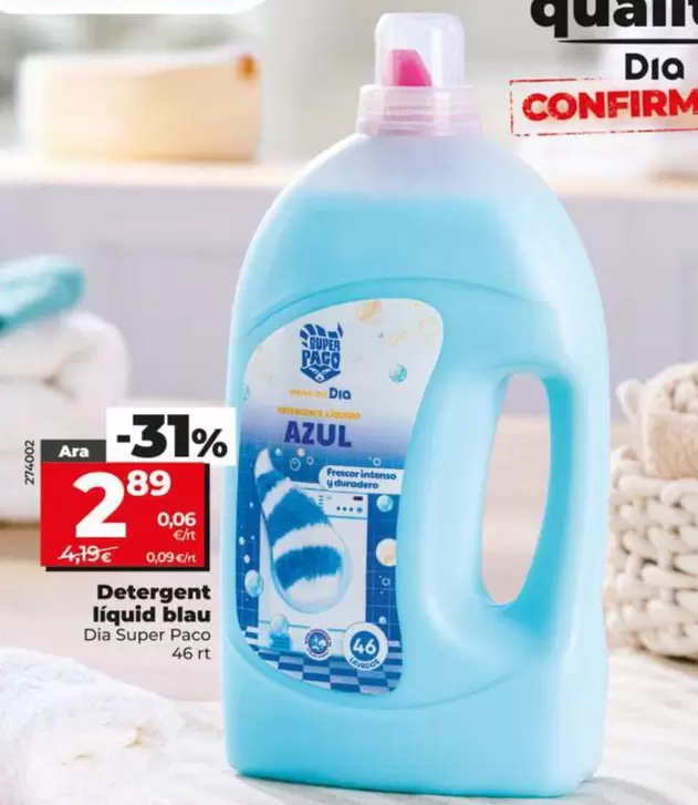 Dia Super Paco - Detergente Liquido Azul